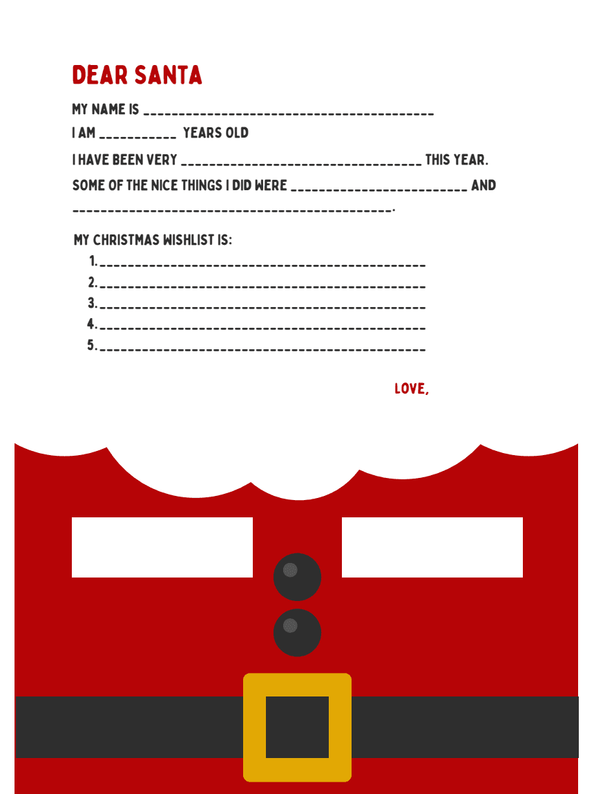 Preview of Dear Santa Wishlist Poster